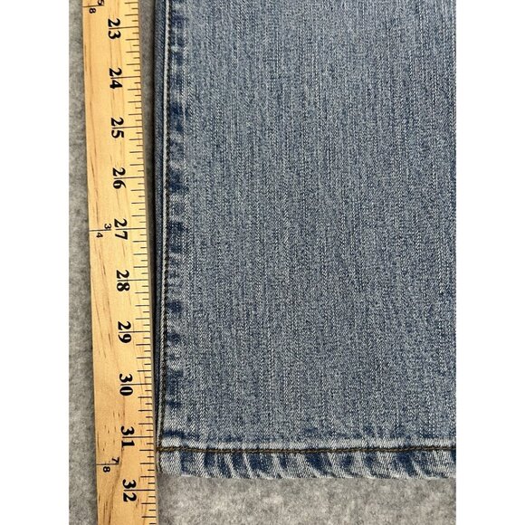 Michael Kors Womens Jeans 16 Bootcut Blue Stretch Denim 31.5" Inseam 11"Hi Rise - Picture 10 of 16